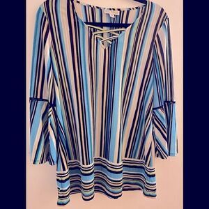 Dana Buchman knit Blouse 3/4 Sleeve Size: Medium